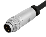 M16 cable connector, male, contacts:3,field assembly type, solder connection, straight, IP67, UL certified