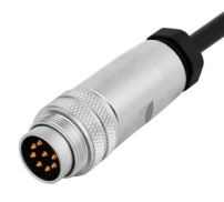 M16 cable connector, male, contacts:5,field assembly type, solder connection, straight, IP67,UL certified
