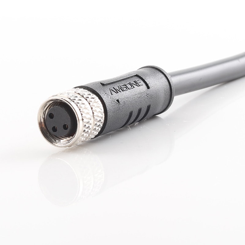 M8 3Pin Pre-molded Cable Female Straight M8 Connector
