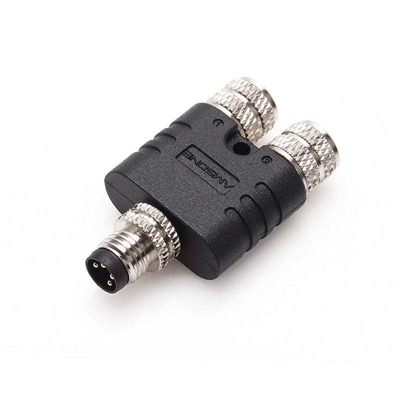 M8 Y-Splitter Electrical Automation Sensor Connector Adapter